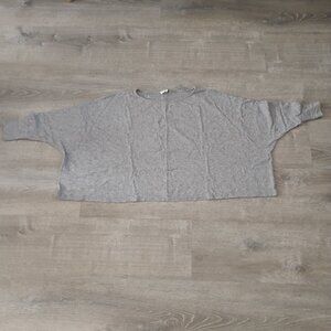 Fin 2 Fun Heather Gray Oversized Dolman Sleeve Top - S/M